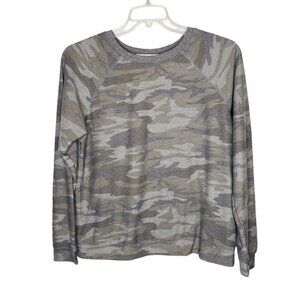 Mustard Seed Camo Sweater Sz S